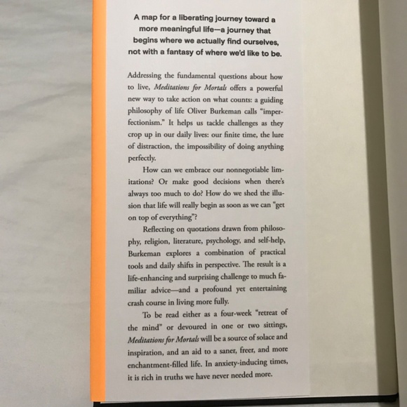Meditations for Mortals Four Weeks to Embrace Your Limitations Hardcover Book - Picture 3 of 7